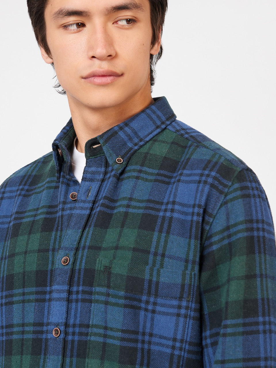 Kosele Ben Sherman Signature Tartan Check Zelene | GQRUN3065