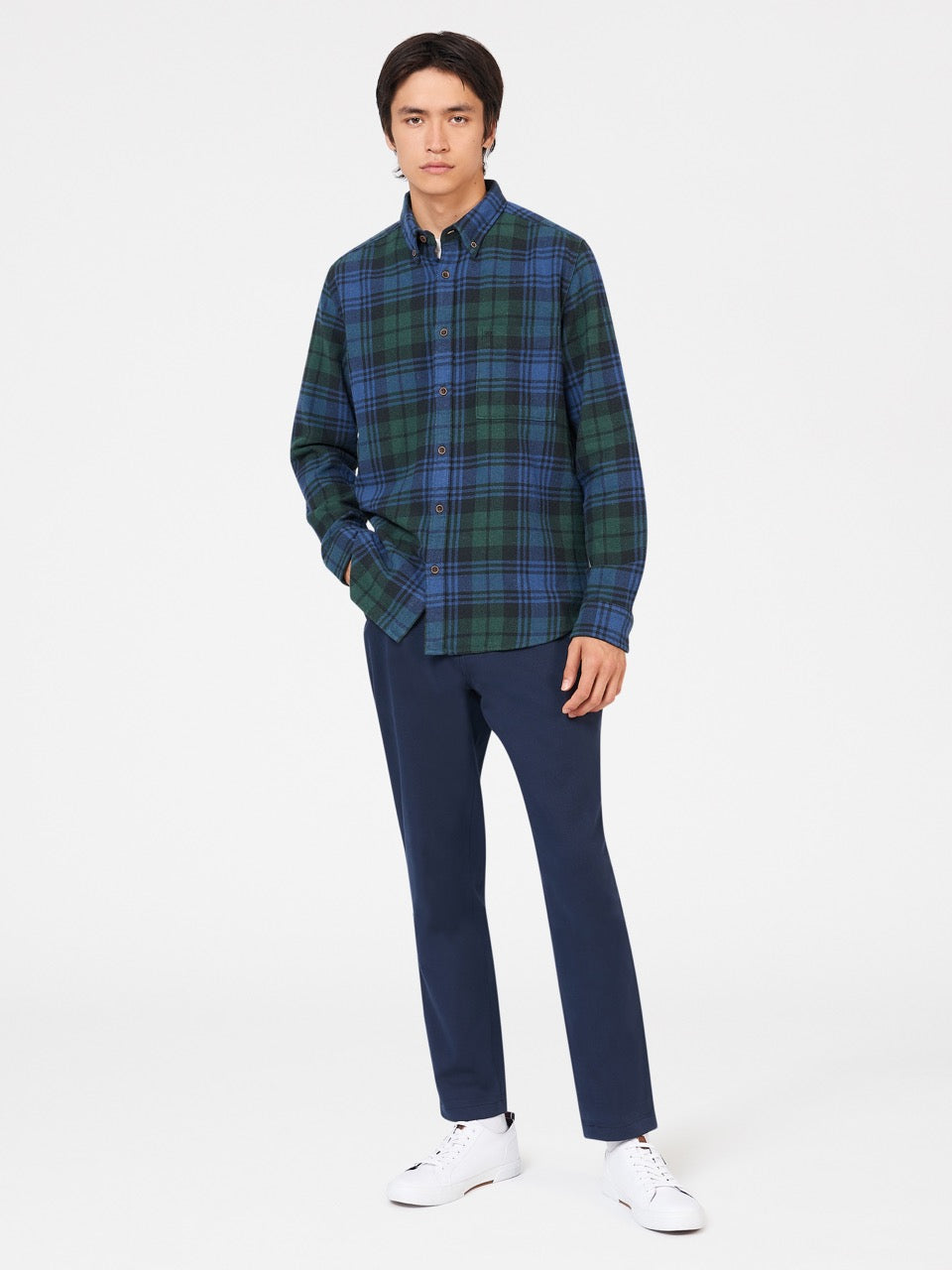 Kosele Ben Sherman Signature Tartan Check Zelene | GQRUN3065