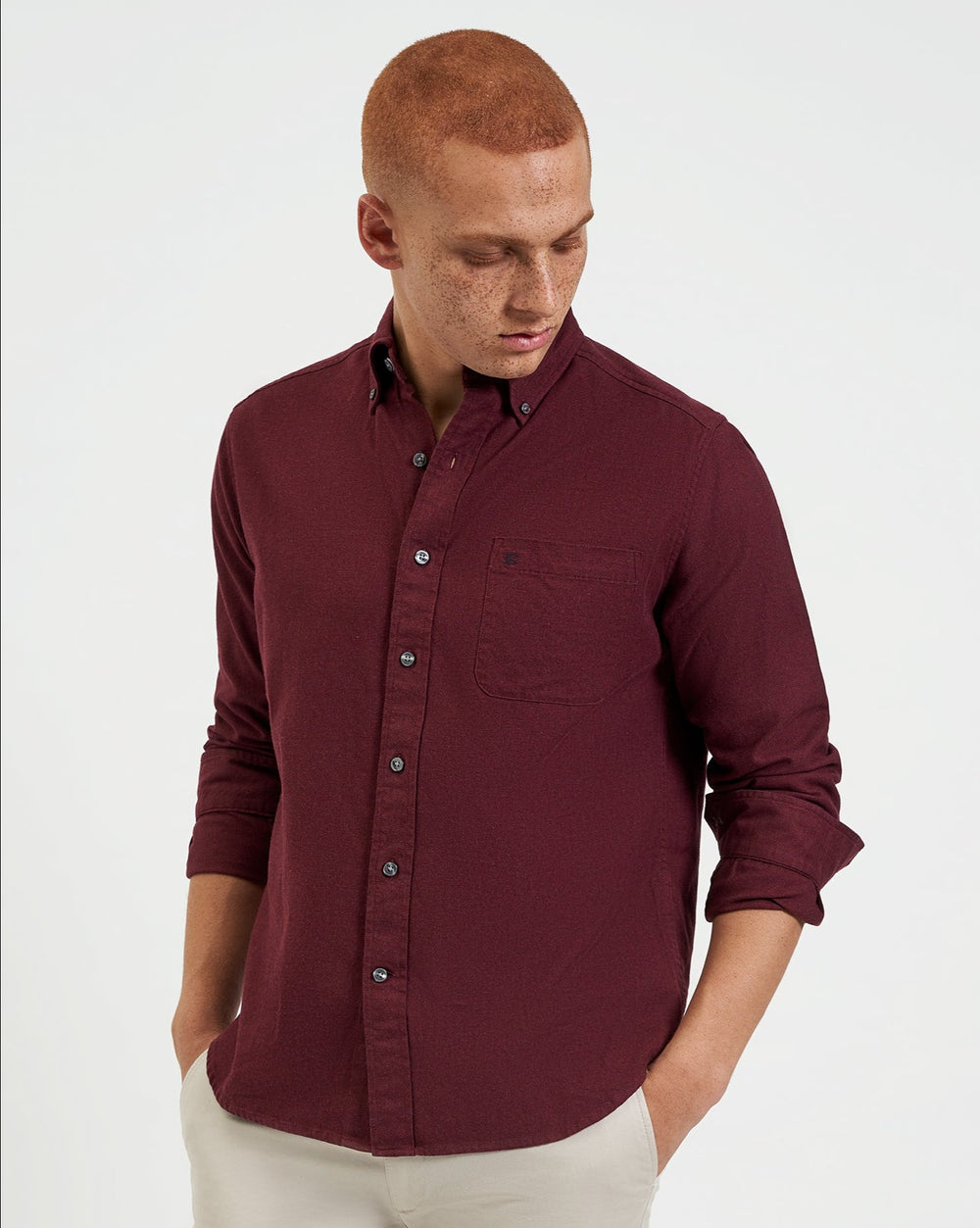 Kosele Ben Sherman Uniform Flannel Bordove Námornícka Modrá Béžové | MKLAZ7486