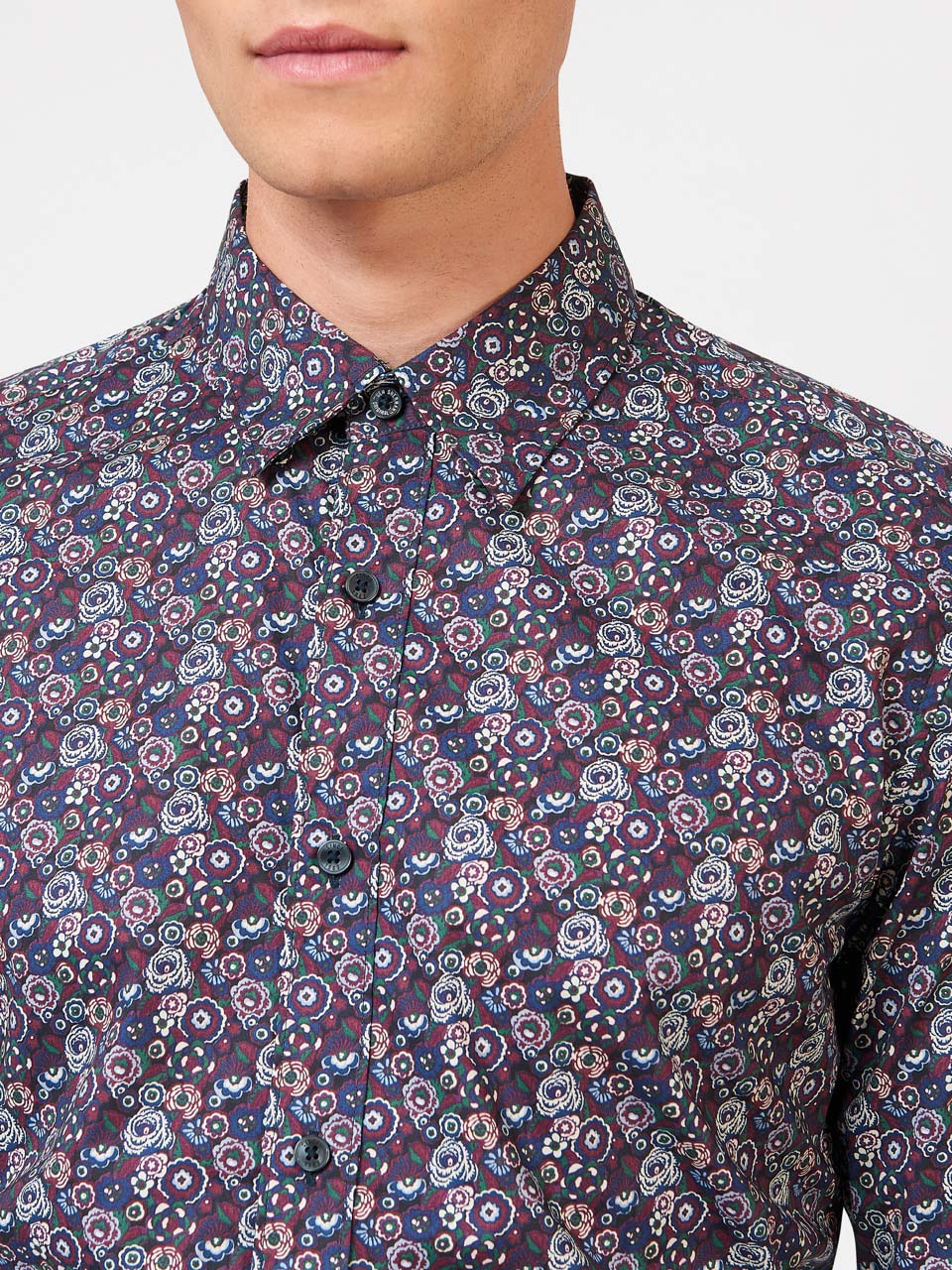 Kosele Ben Sherman Winter Floral Nachový | MWJFS8249