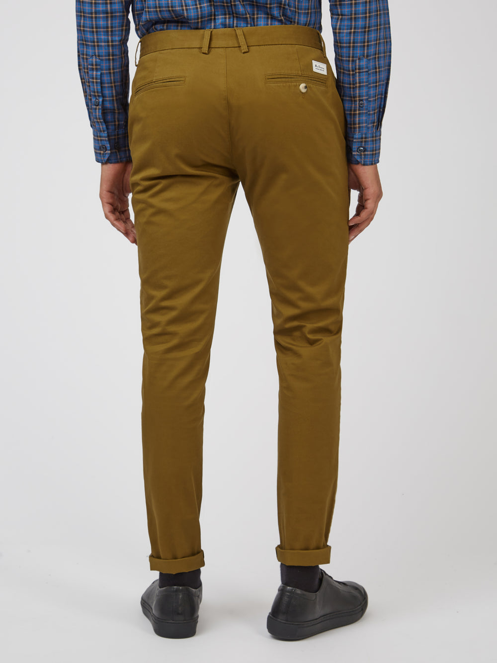 Nohavice Ben Sherman Signature Skinny Stretch Chino Hnede | JZLPA5382