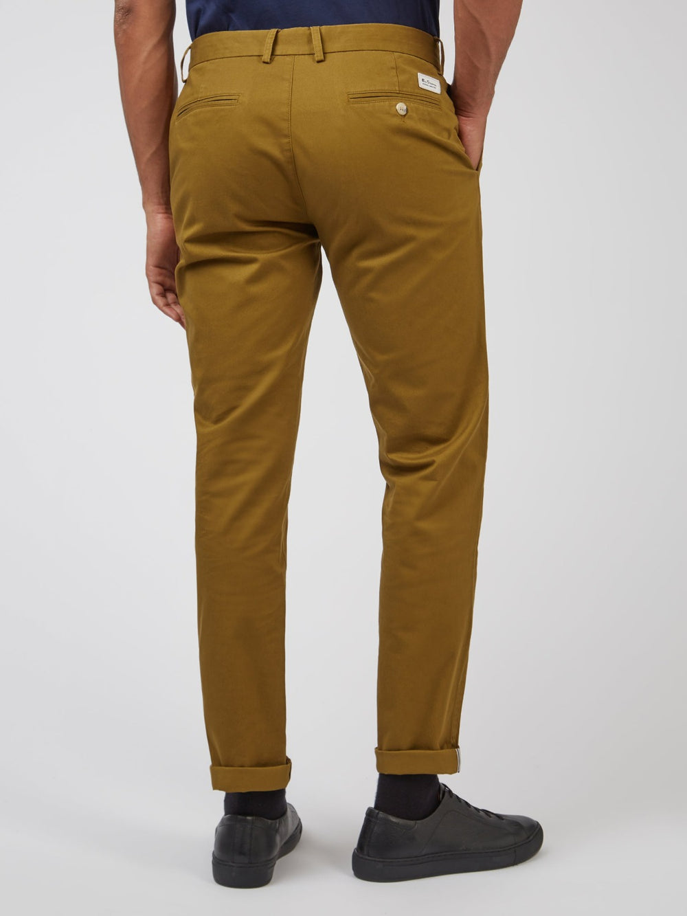 Nohavice Ben Sherman Signature Slim Stretch Chino Hnede | OFYZG7094