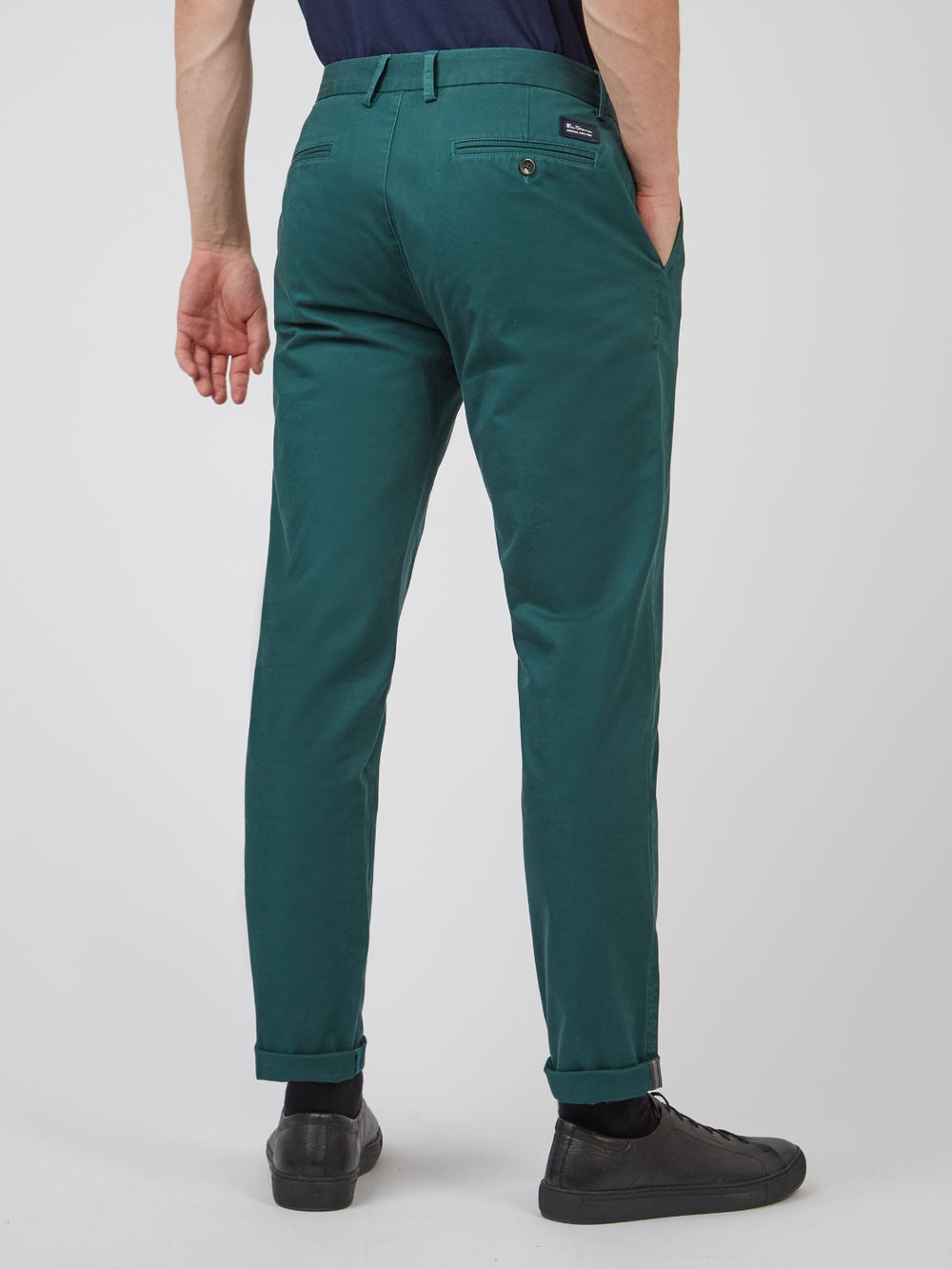 Nohavice Ben Sherman Signature Slim Stretch Chino Zelene | YCOPG4586