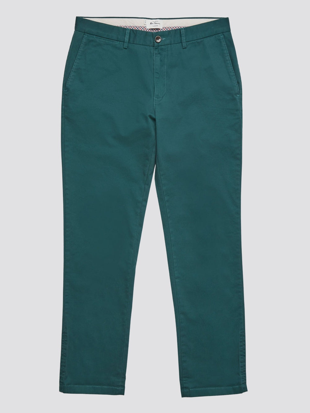 Nohavice Ben Sherman Signature Slim Stretch Chino Zelene | YCOPG4586