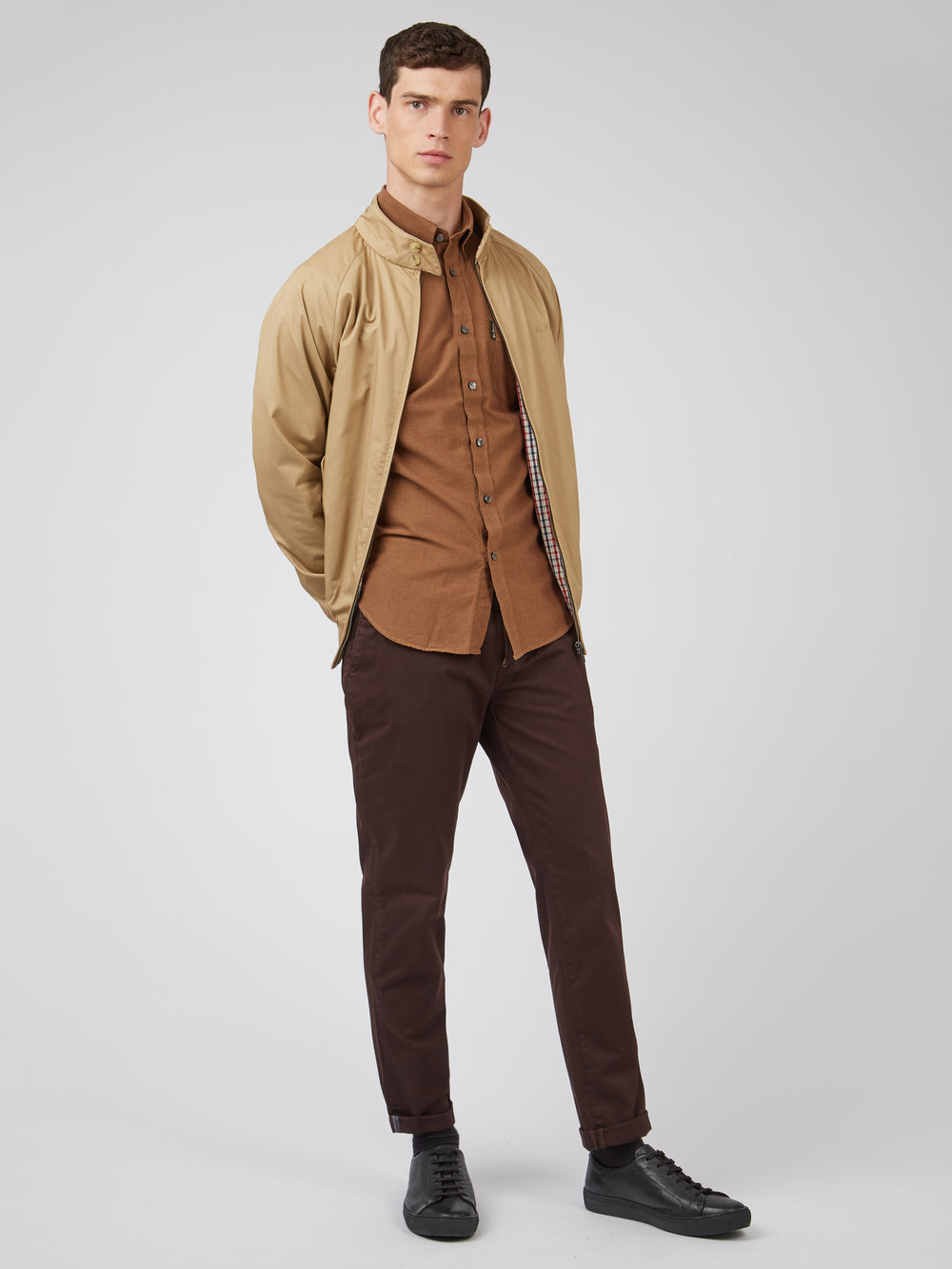 Nohavice Ben Sherman Signature Slim Stretch Chino Červené | TENHS2387