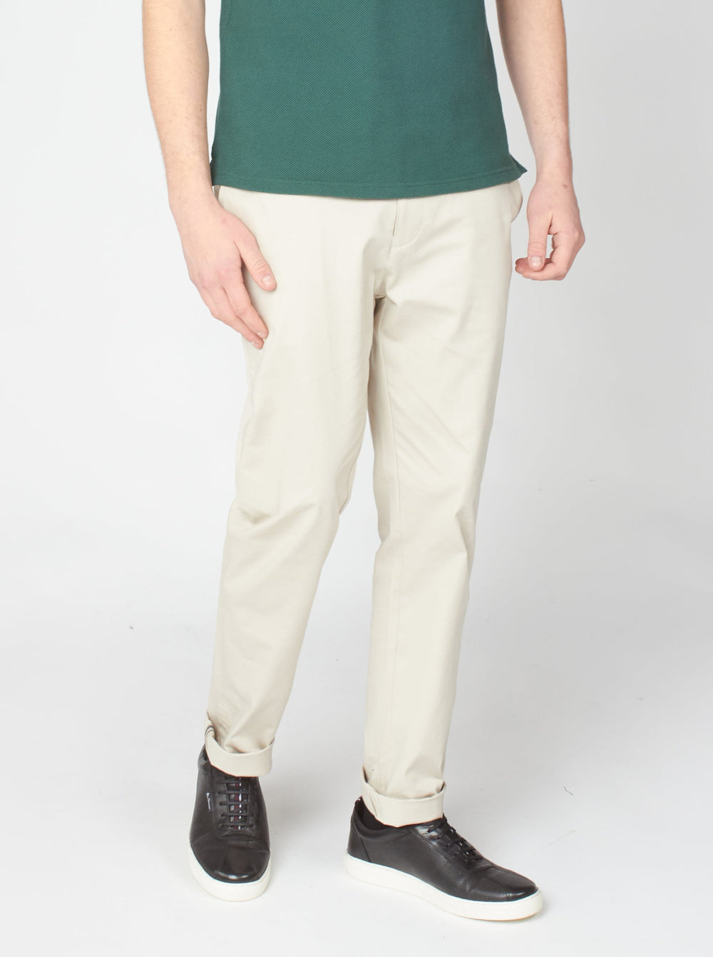 Nohavice Ben Sherman Signature Slim Stretch Chino Biele | EXWCV1948