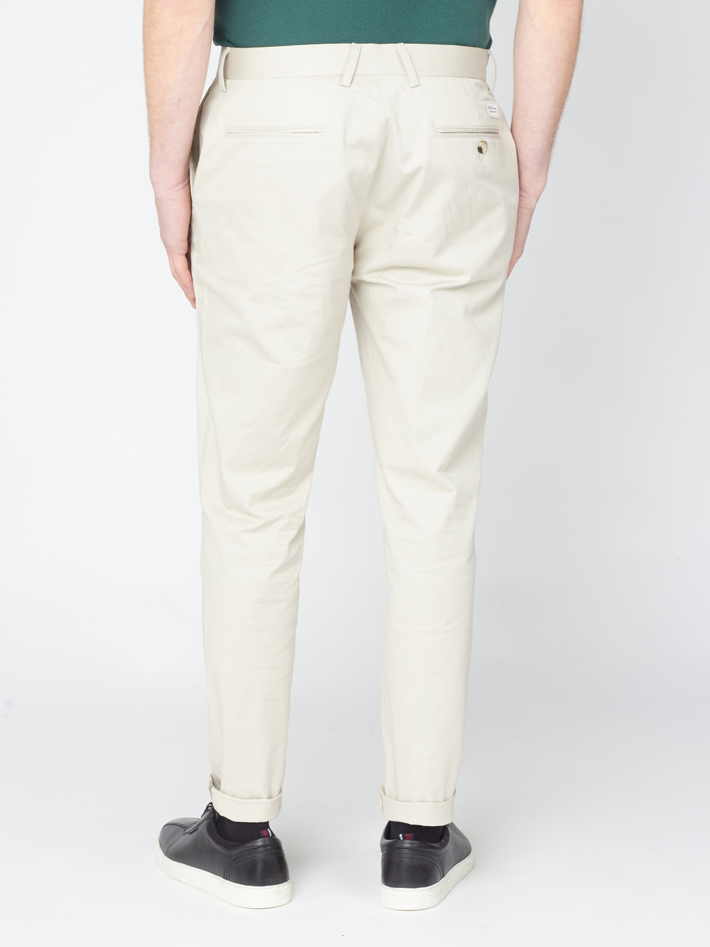 Nohavice Ben Sherman Signature Slim Stretch Chino Biele | EXWCV1948