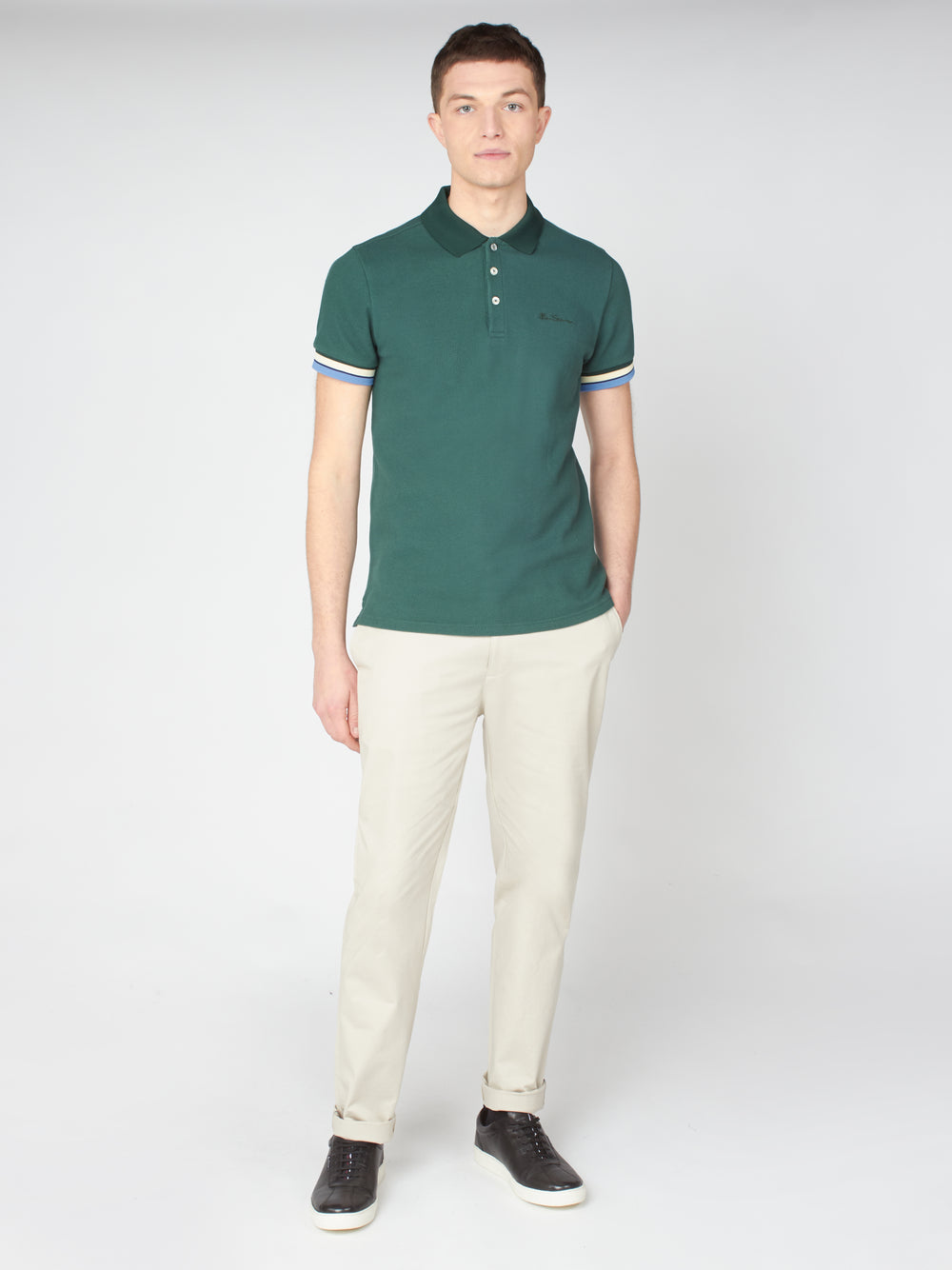 Nohavice Ben Sherman Signature Slim Stretch Chino Biele | EXWCV1948