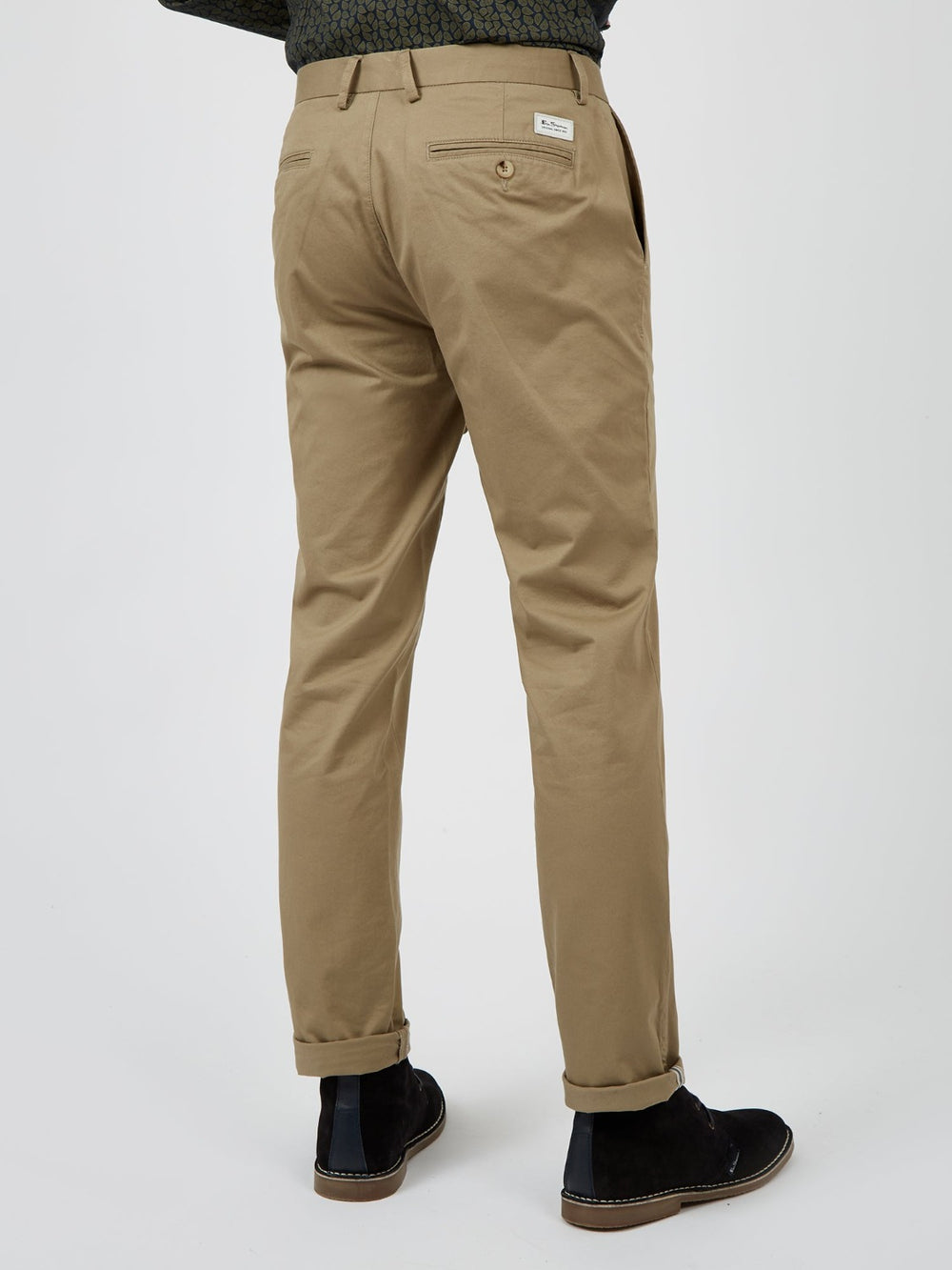 Nohavice Ben Sherman Signature Slim Stretch Chino Siva | QWJLO6159