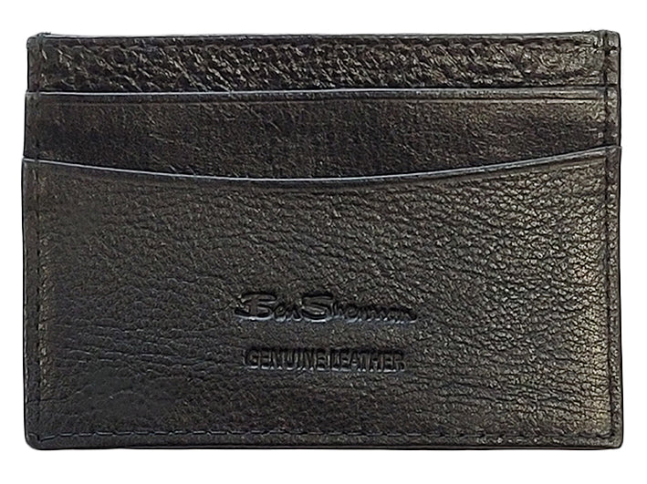 Penazenky Ben Sherman Koki Leather Card Holder Čierne | THNZV8357