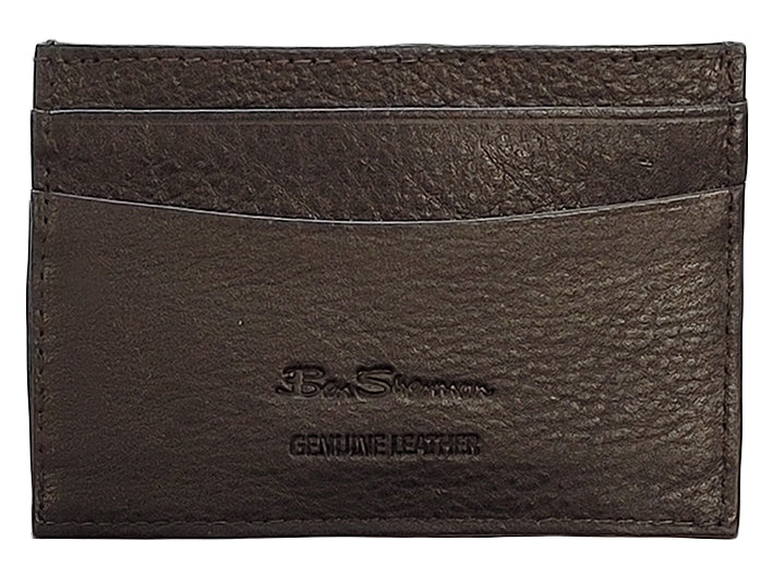 Penazenky Ben Sherman Koki Leather Card Holder Hnede | SODIL8214