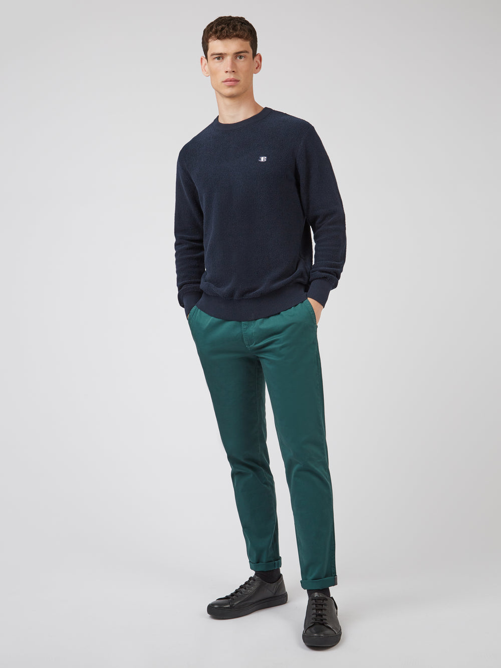 Pleteniny Ben Sherman B by Ben Sherman Crewneck Námornícka Modrá | EUZXS5197