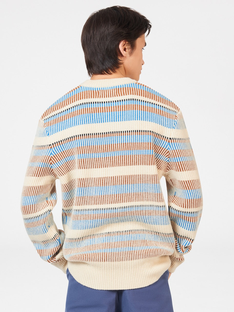 Pleteniny Ben Sherman B by Ben Sherman Stripe Biele | OAKEP3768