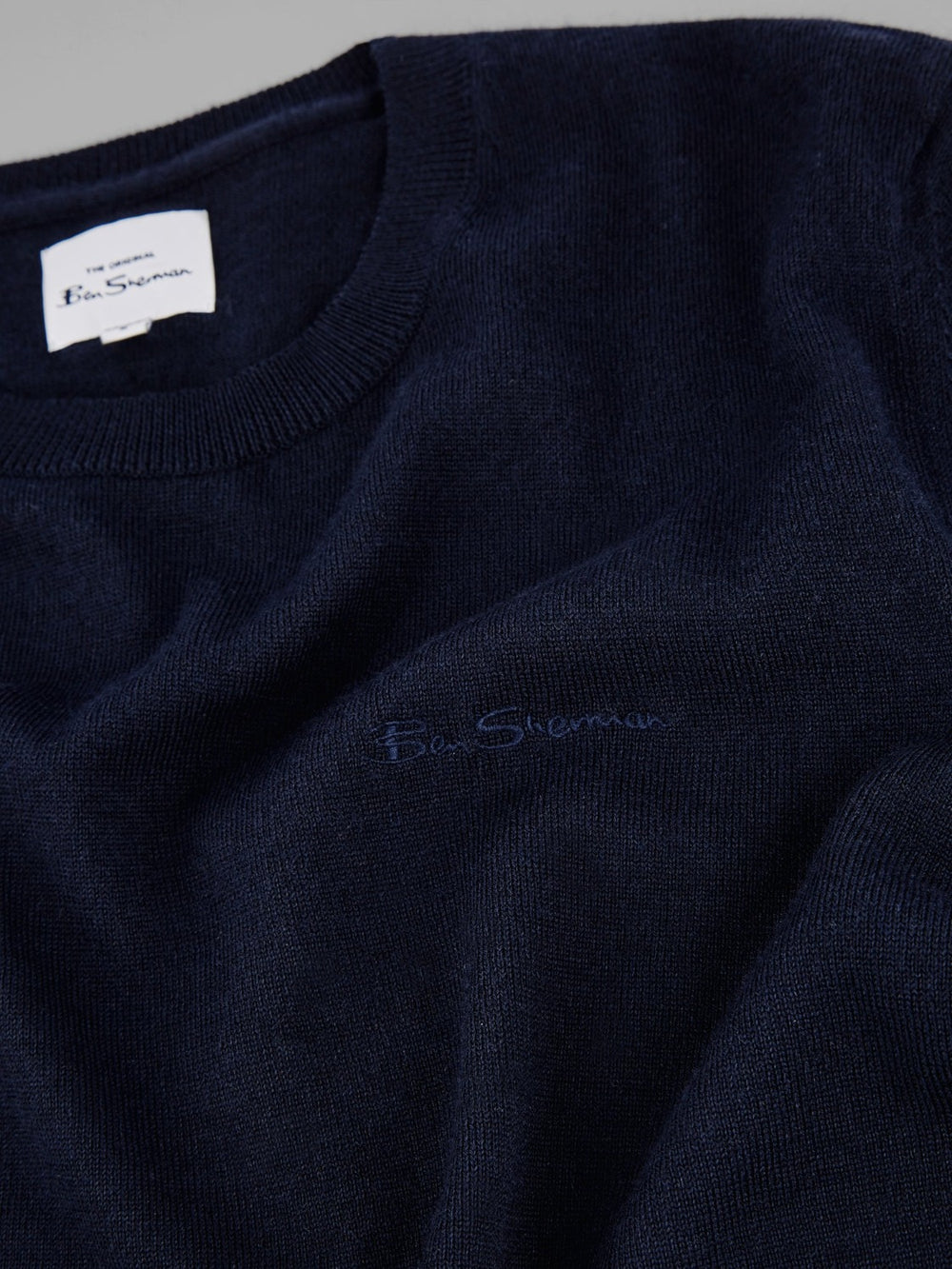 Pleteniny Ben Sherman Signature Crewneck Námornícka Modrá | WVTQR9621