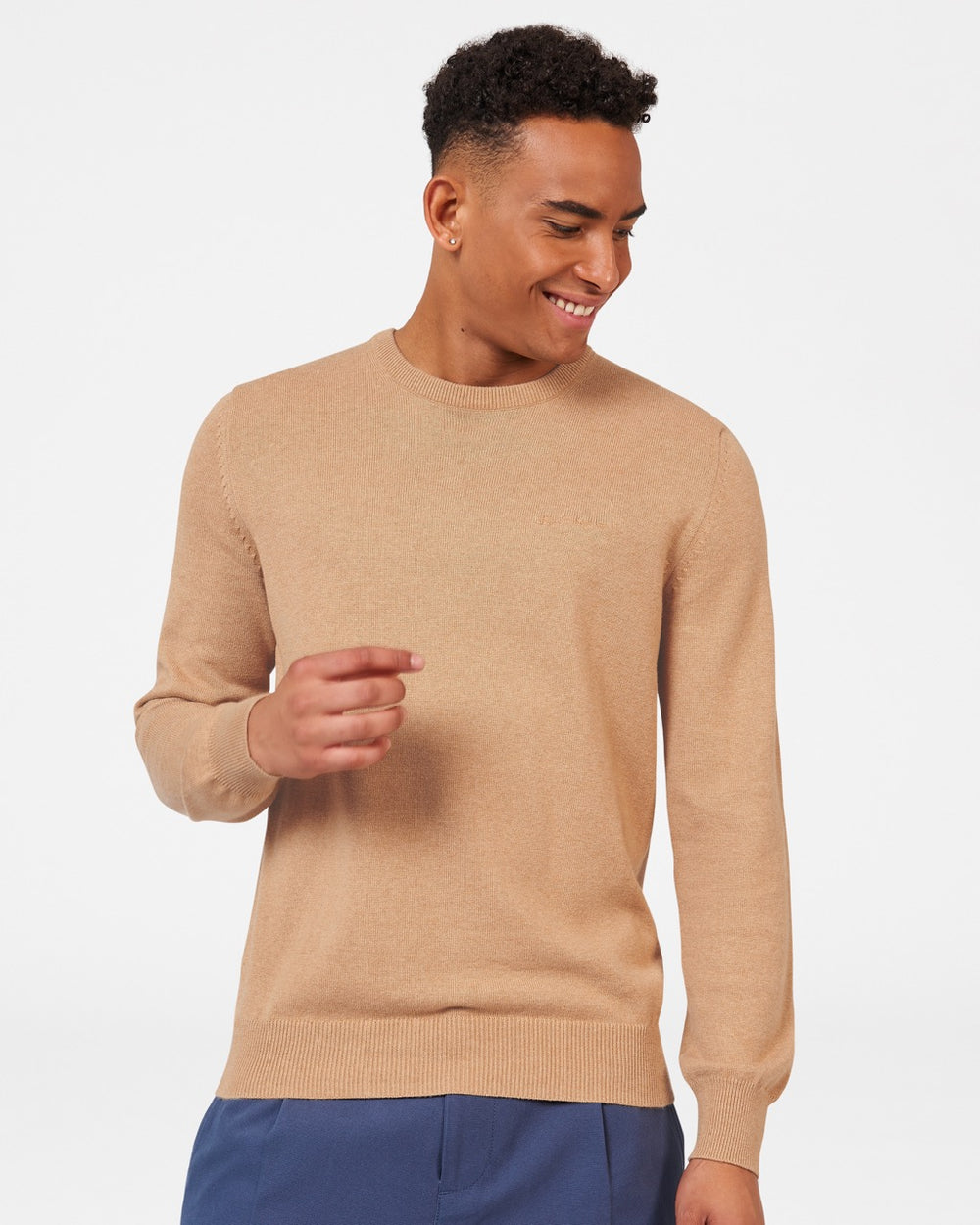 Pleteniny Ben Sherman Signature Crewneck Siva | RLMDB7580