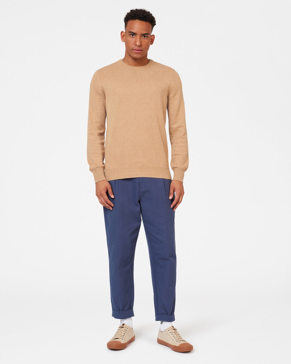 Pleteniny Ben Sherman Signature Crewneck Siva | RLMDB7580