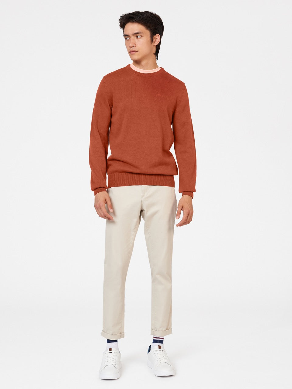 Pleteniny Ben Sherman Signature Crewneck Oranžové | JNZRX7356