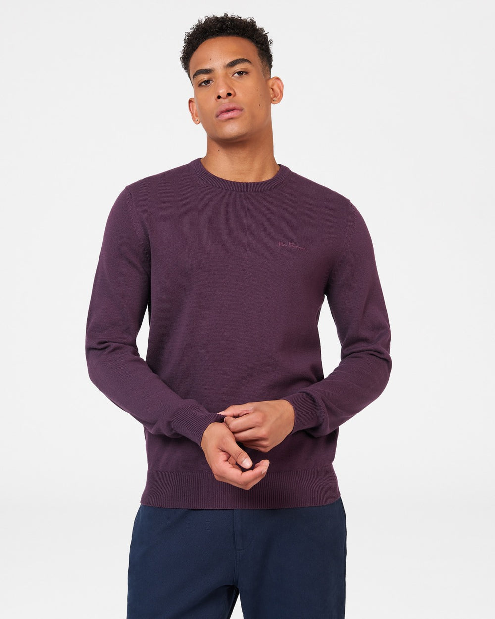 Pleteniny Ben Sherman Signature Crewneck Nachový | LZKAY8632