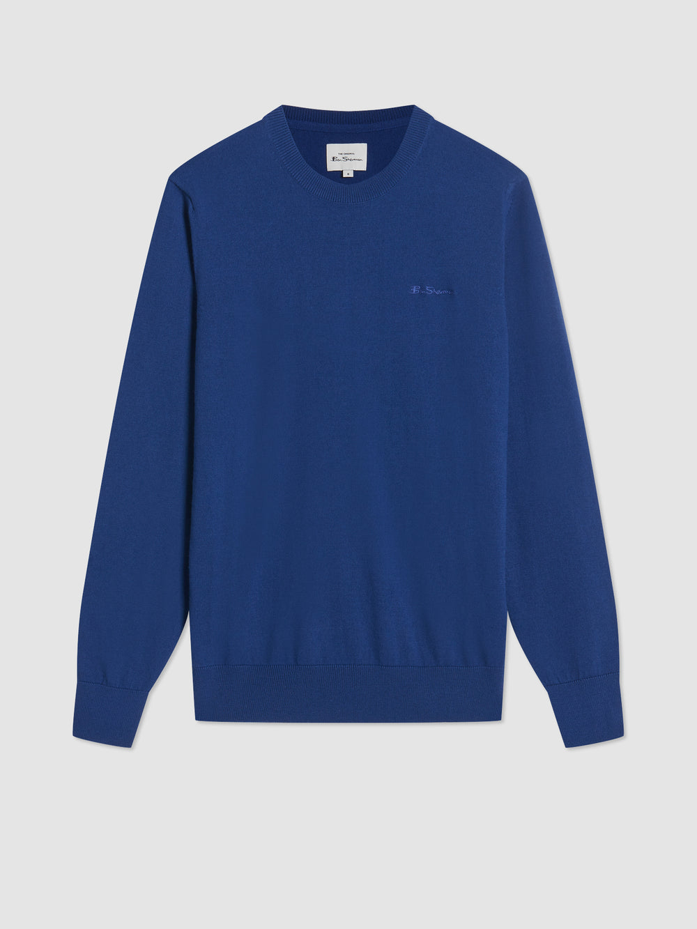 Pleteniny Ben Sherman Signature Merino Crewneck Modre | LUDSP1027