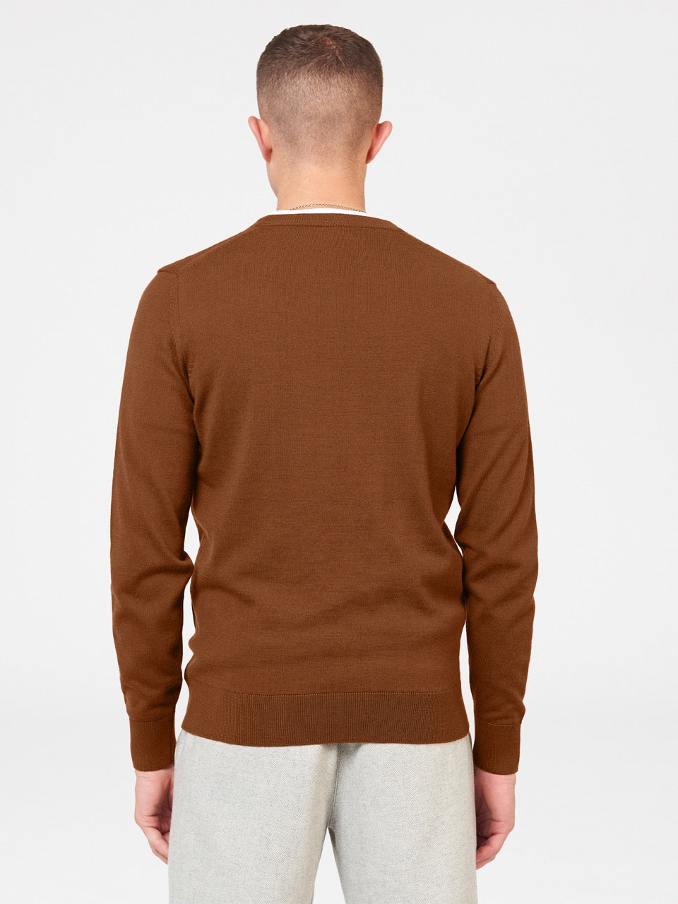 Pleteniny Ben Sherman Signature Merino Crewneck Hnede | LUHEB0279