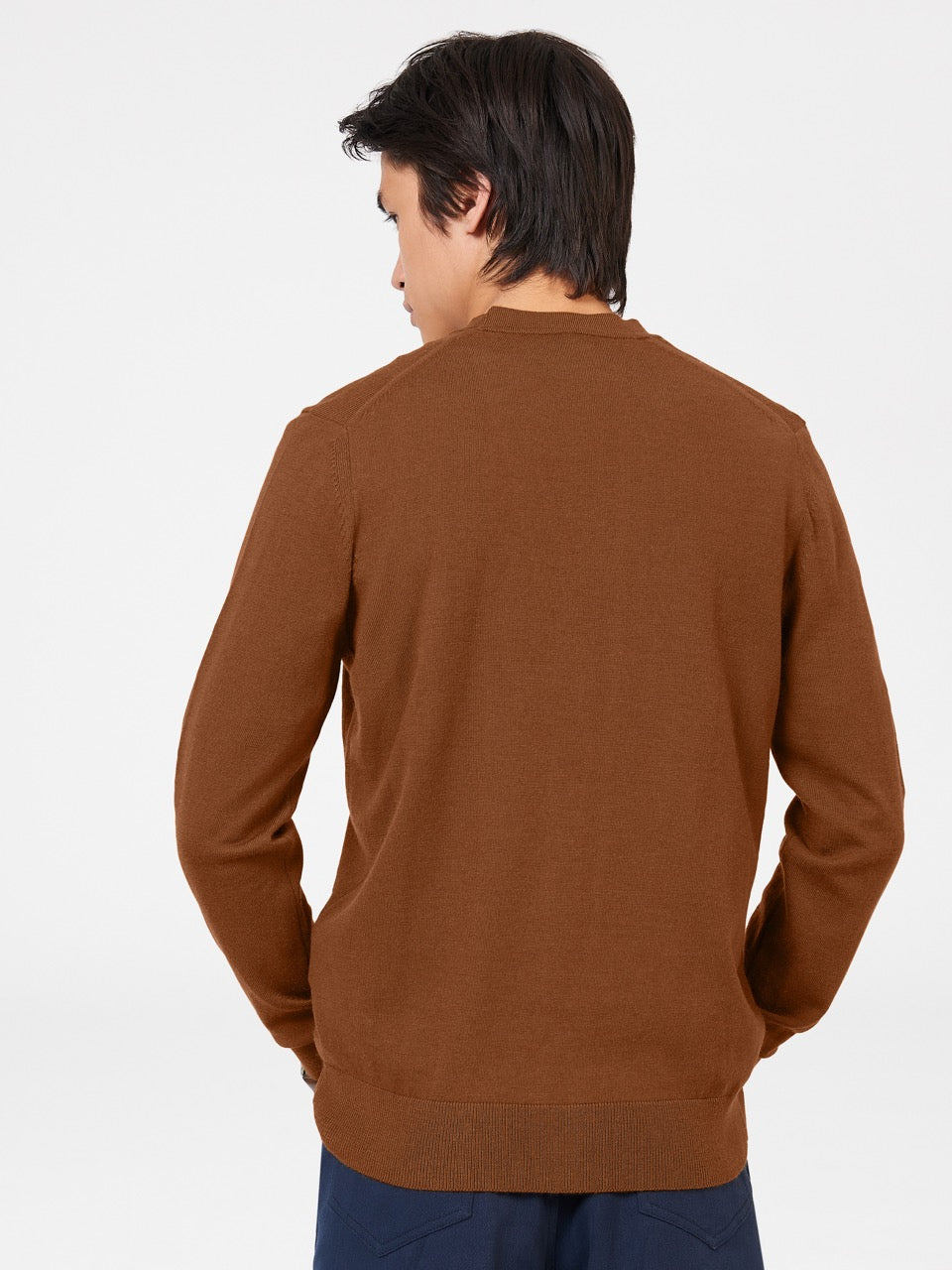 Pleteniny Ben Sherman Signature Merino Cardigan Hnede | CNUIY8254