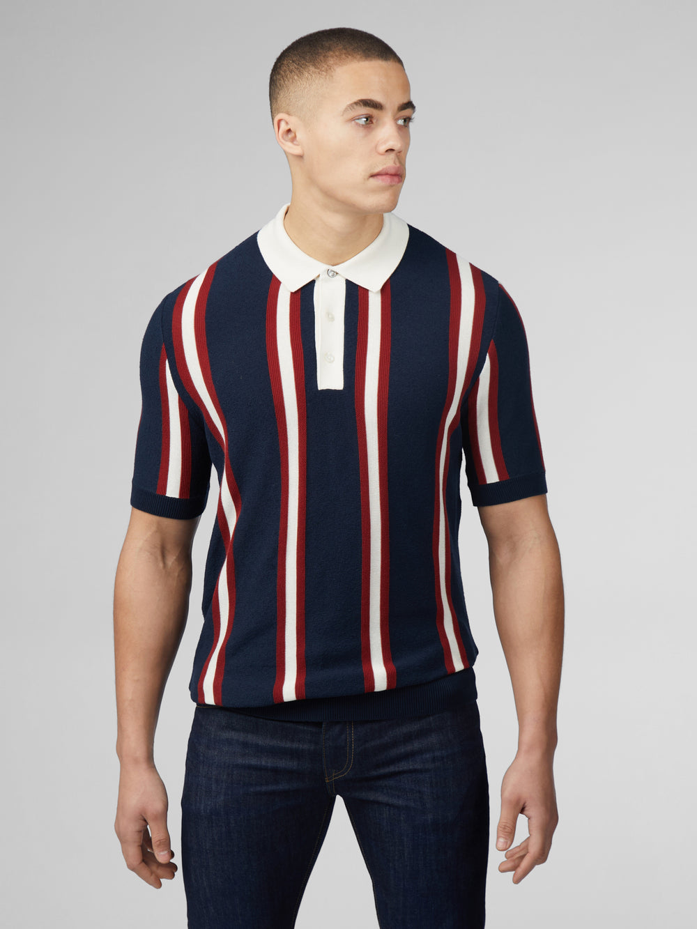 Pleteniny Ben Sherman Signature Mod Rugby Námornícka Modrá | PWOCT8719