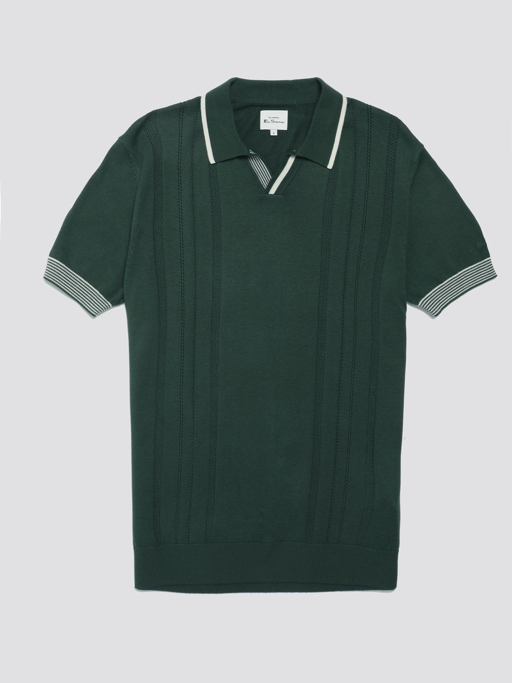 Pleteniny Ben Sherman Signature Open Neck Polo Zelene | WNPZY2180