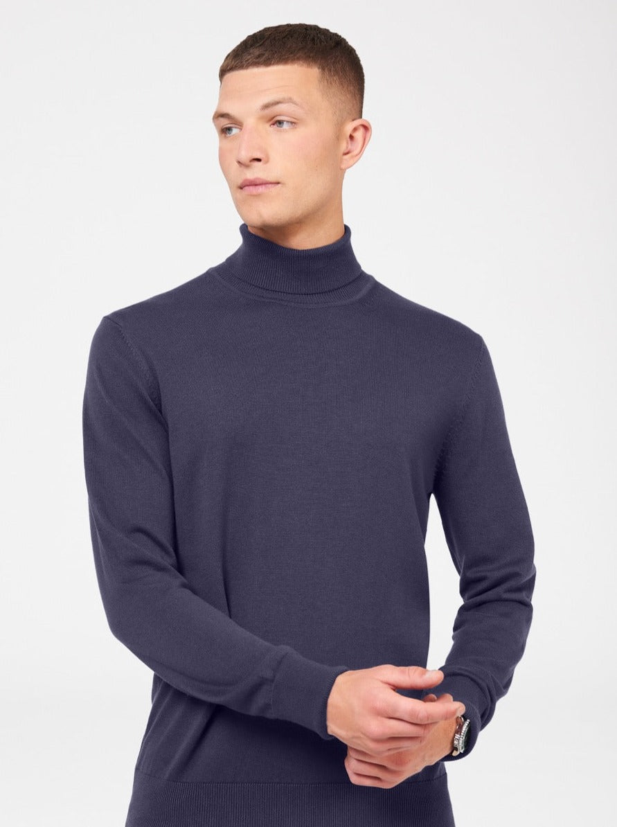 Pleteniny Ben Sherman Signature Roll Neck Nachový | PSXNQ1034