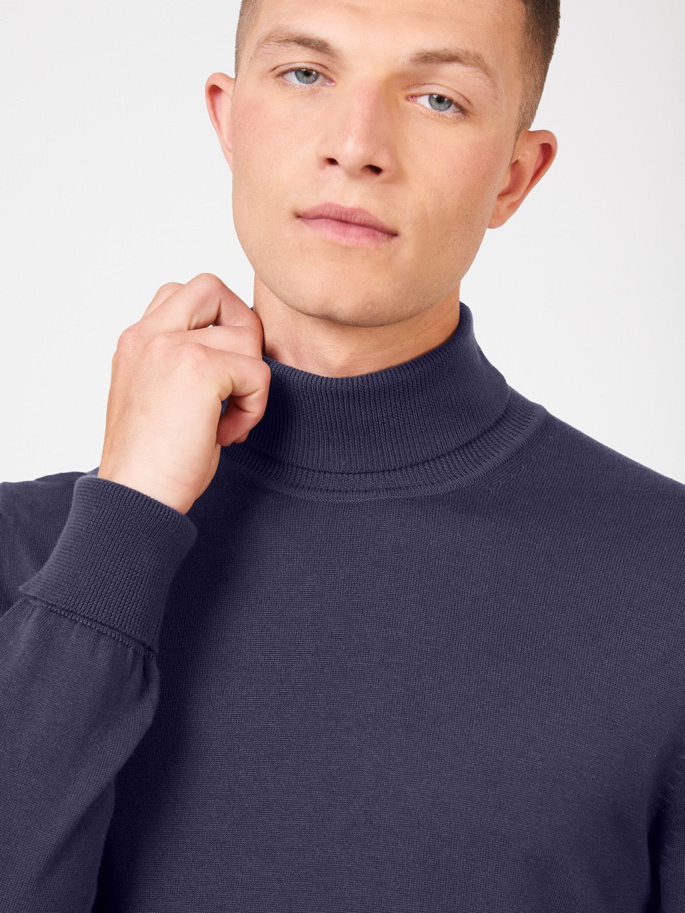 Pleteniny Ben Sherman Signature Roll Neck Nachový | PSXNQ1034