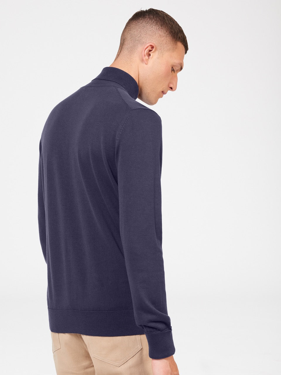 Pleteniny Ben Sherman Signature Roll Neck Nachový | PSXNQ1034