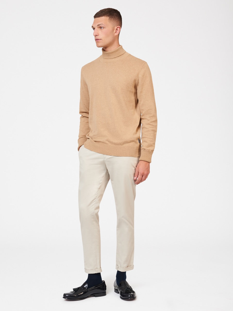 Pleteniny Ben Sherman Signature Roll Neck Siva | EJHUA9618