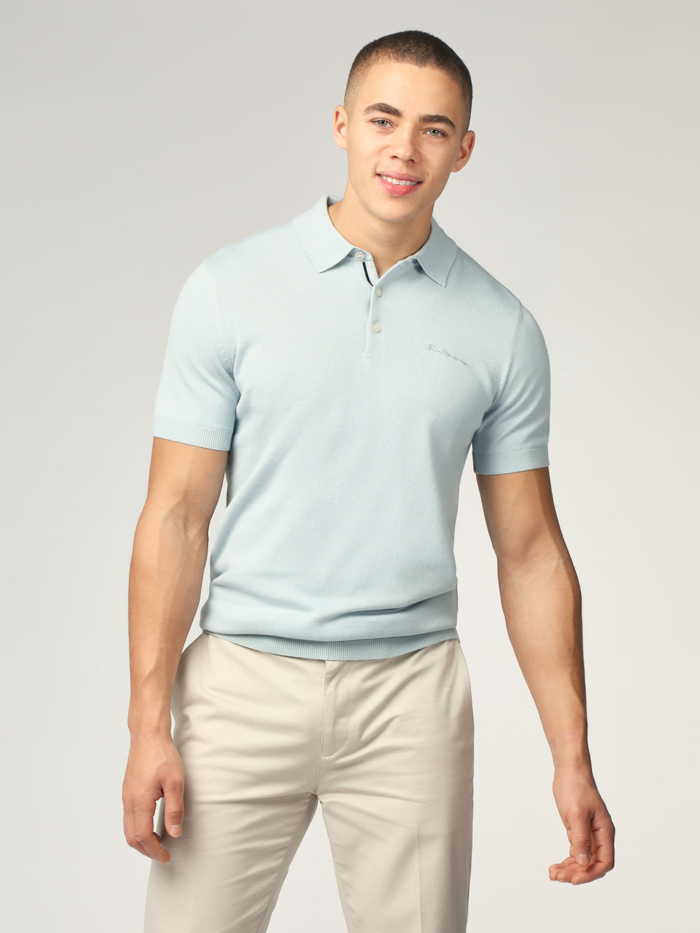 Pleteniny Ben Sherman Signature Short Sleeve Polo Modre | QHGVN4982