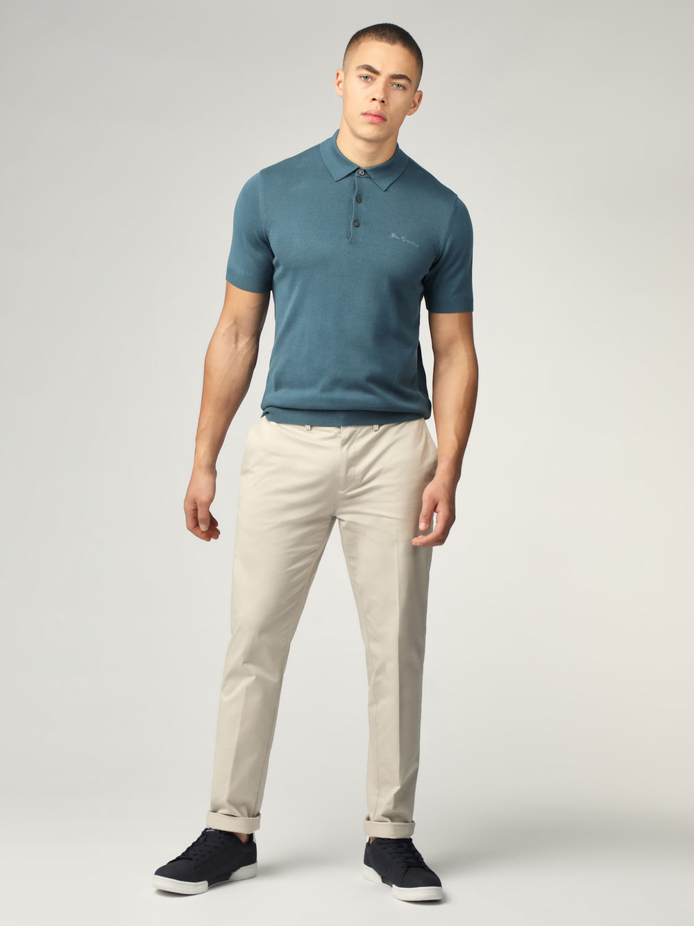 Pleteniny Ben Sherman Signature Short Sleeve Polo Tyrkysové | FWNHM4961