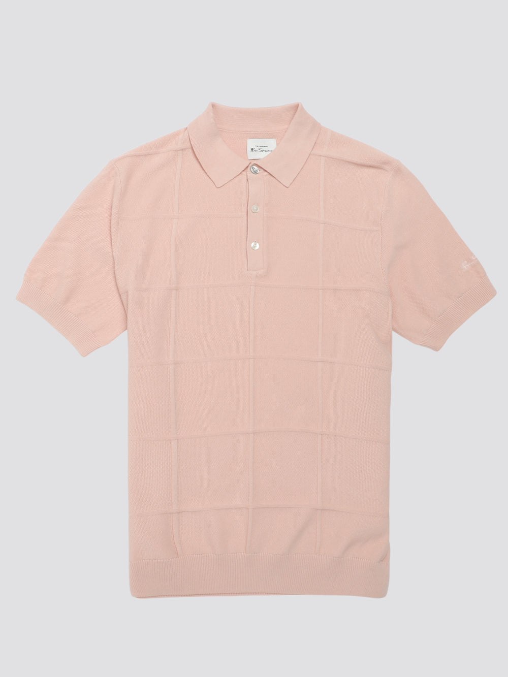 Pleteniny Ben Sherman Signature Textured Polo Ruzove | JPSZM7328