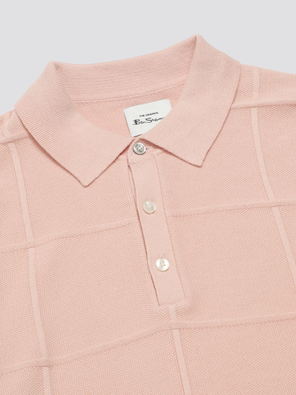 Pleteniny Ben Sherman Signature Textured Polo Ruzove | JPSZM7328