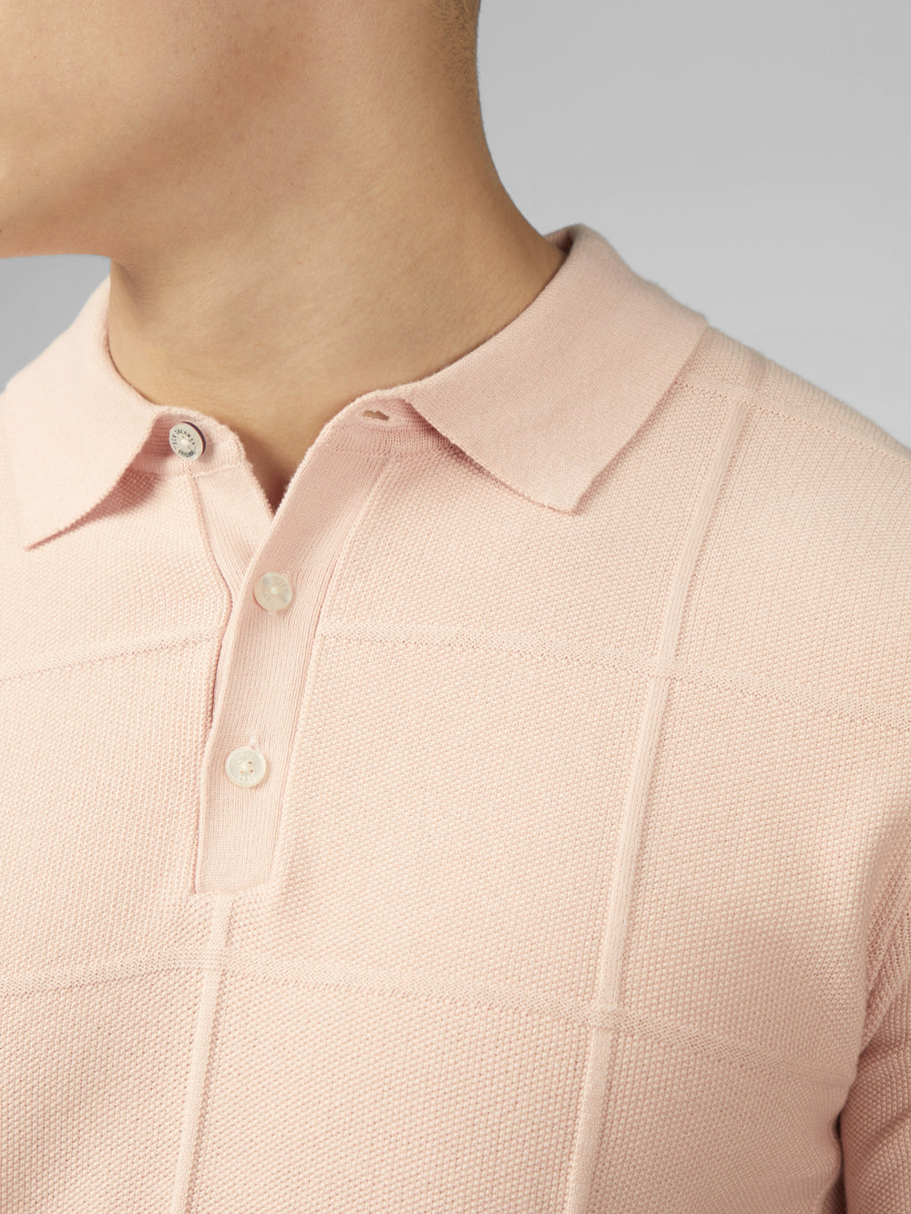 Pleteniny Ben Sherman Signature Textured Polo Ruzove | JPSZM7328