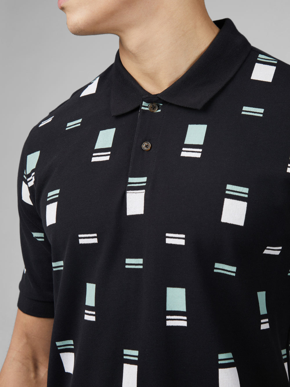 Polokosele Ben Sherman B by Ben Sherman Scatter Chequerboard Mod Stripe Čierne | LEUGN1574