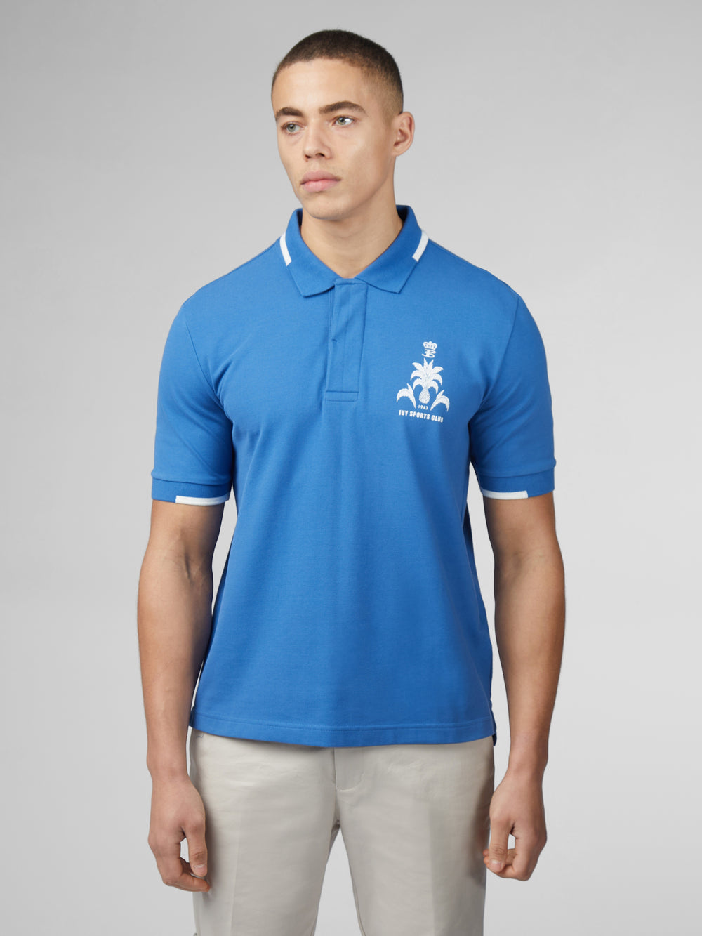 Polokosele Ben Sherman B by Ben Sherman Sports Club Embroidered Modre | QCSKG4893