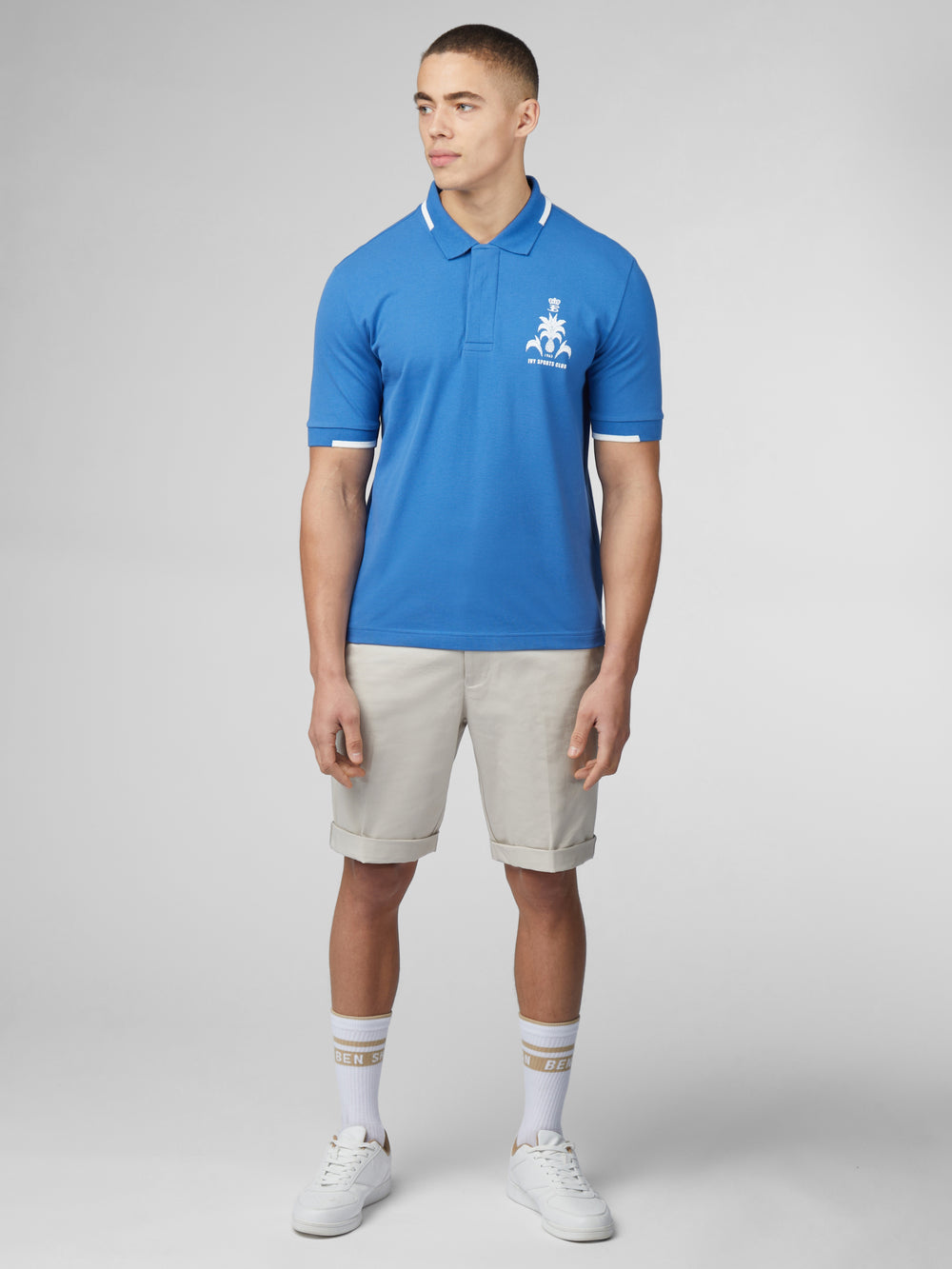 Polokosele Ben Sherman B by Ben Sherman Sports Club Embroidered Modre | QCSKG4893