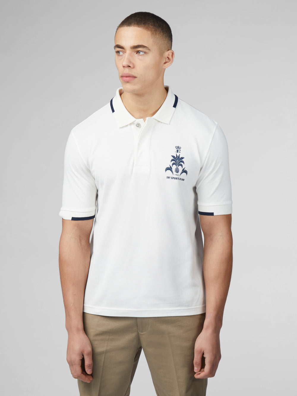 Polokosele Ben Sherman B by Ben Sherman Sports Club Embroidered Biele | MKEAR6438