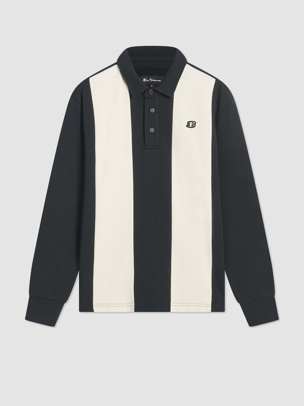 Polokosele Ben Sherman B by Ben Sherman Stripe Rugby Čierne | ZODNK7516