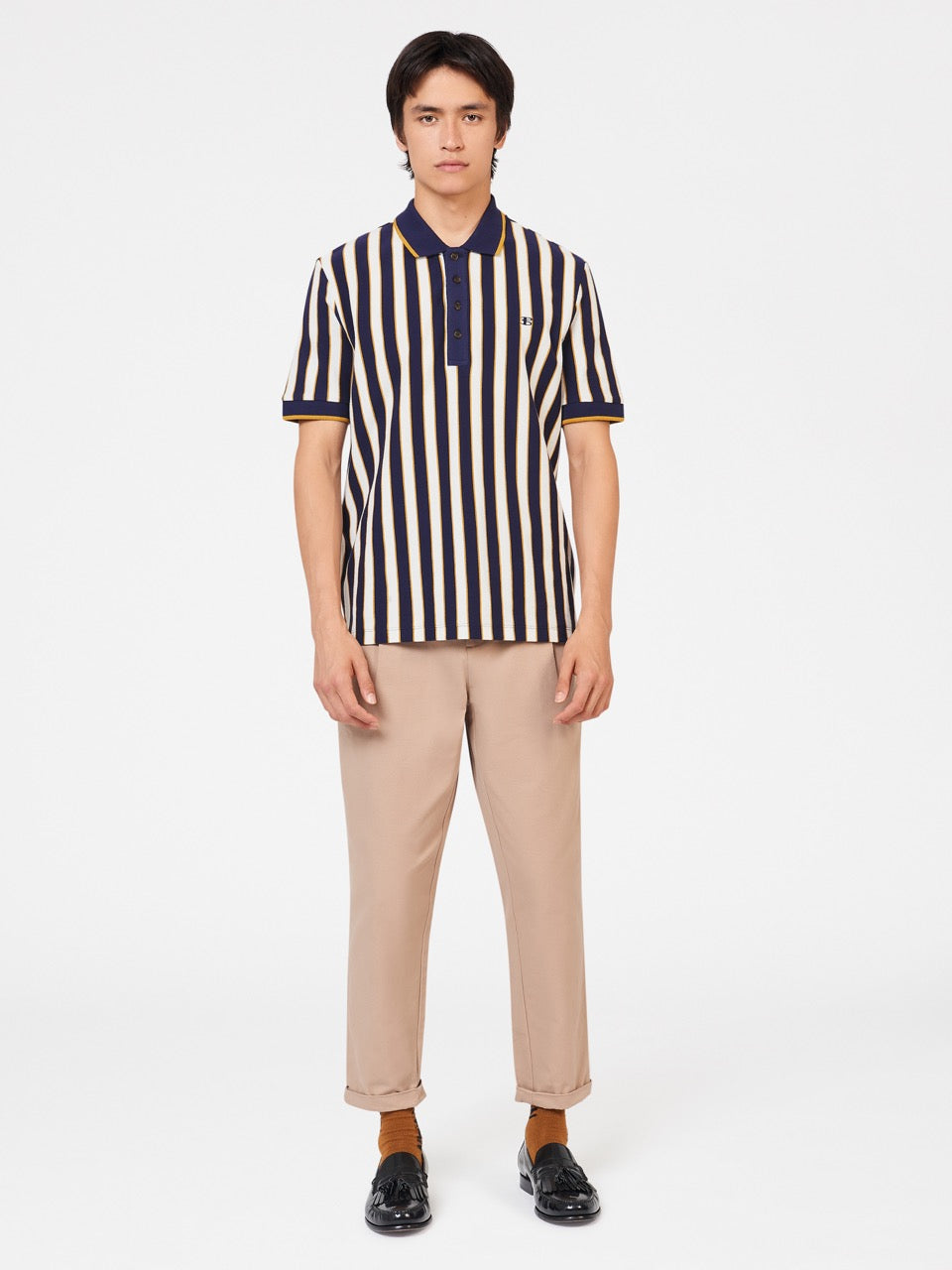 Polokosele Ben Sherman B by Ben Sherman Vertical Stripe Nachový | XGBKY8541