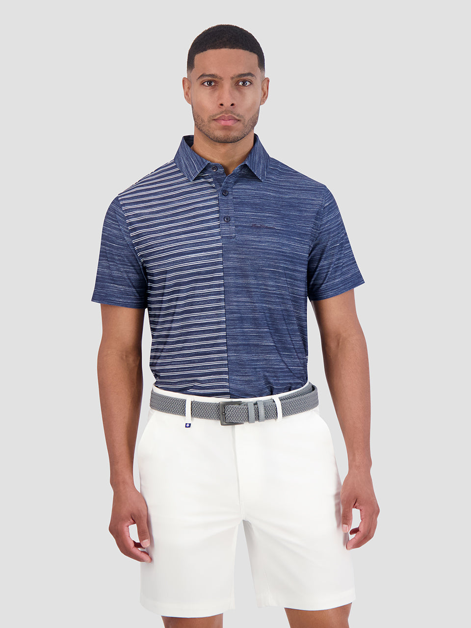 Polokosele Ben Sherman Melange Stripes Color Block Tech Jersey Sports Fit Námornícka Modrá | VNJDR7453