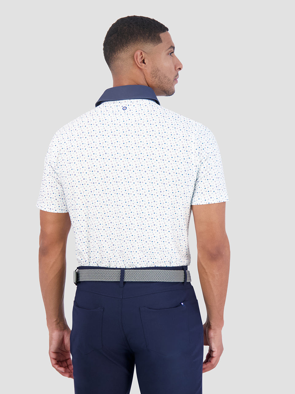 Polokosele Ben Sherman Polka Dots Tech Jersey Sports Fit Biele | SZVBO8596