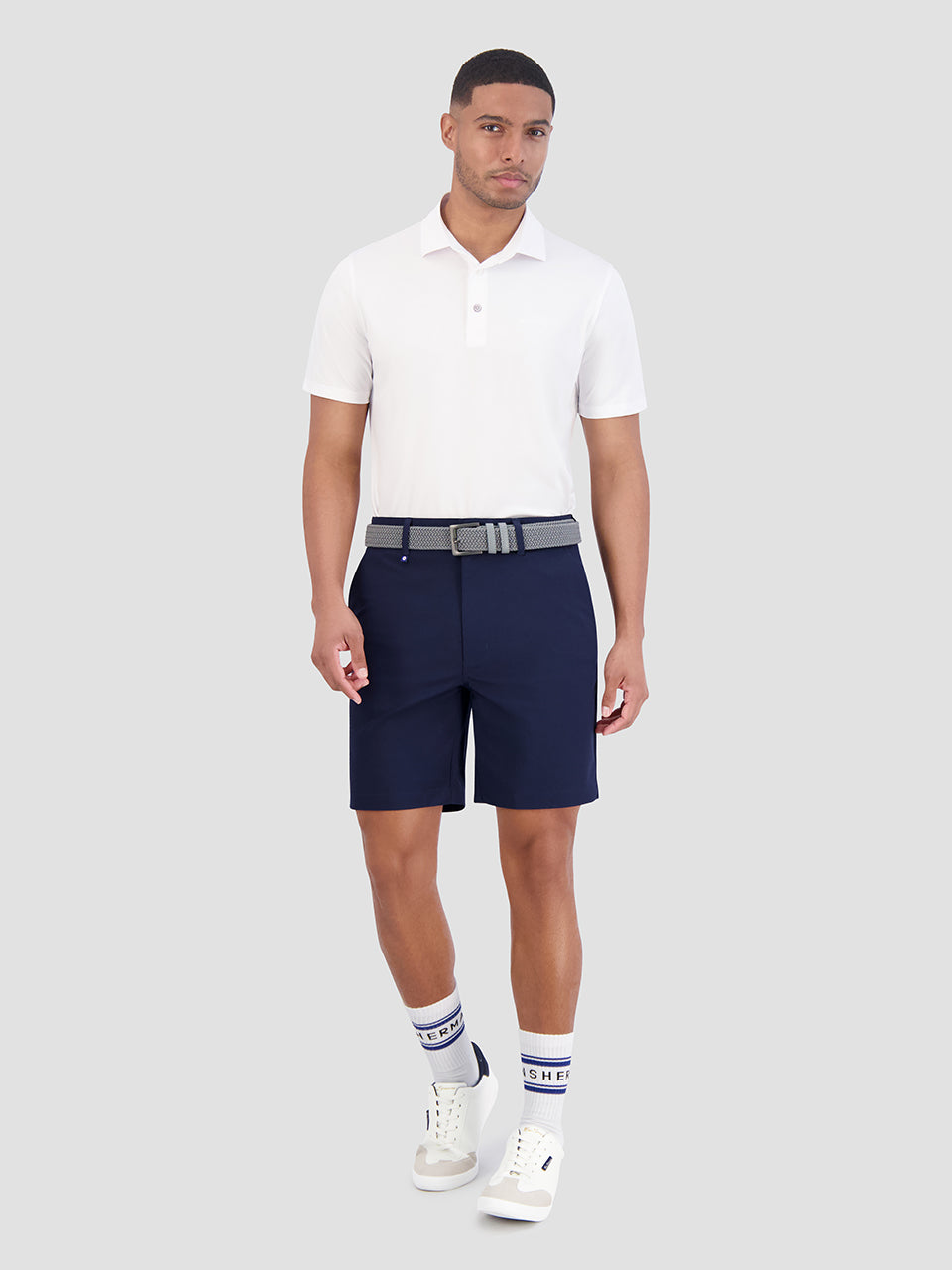 Polokosele Ben Sherman Solid Air Pique Sports Fit Biele | MSCTD0179