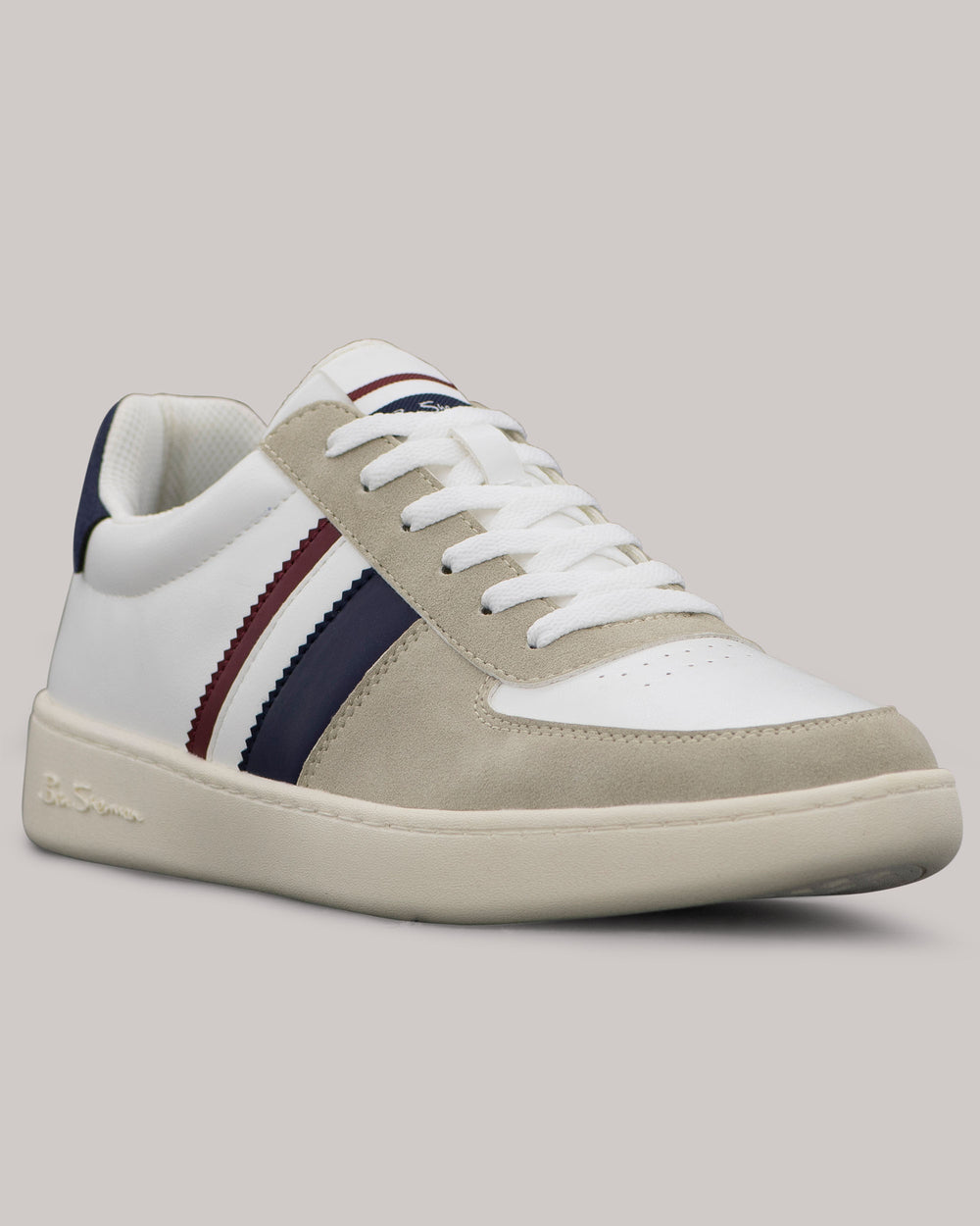 Tenisky Ben Sherman Hyde Navy Stripe Biele | PBOKY6780