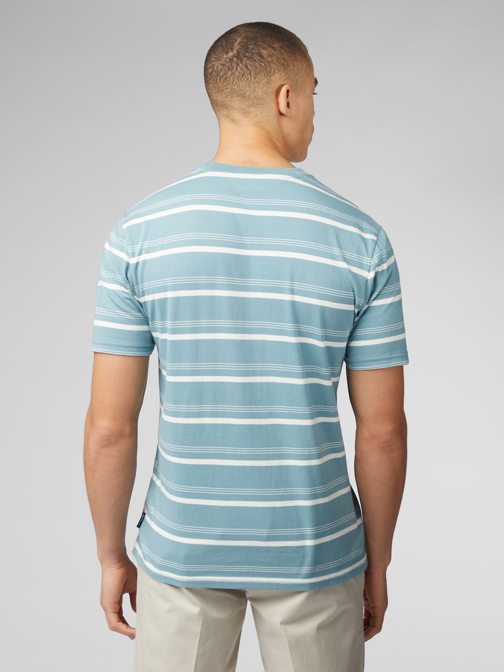 Tricko Ben Sherman Fine Stripe Modre | CMNHS0793