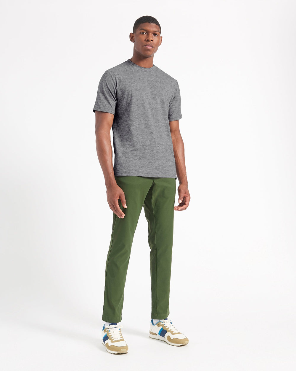 Tricko Ben Sherman Performance Stretch Marl Siva | CGTBQ4069