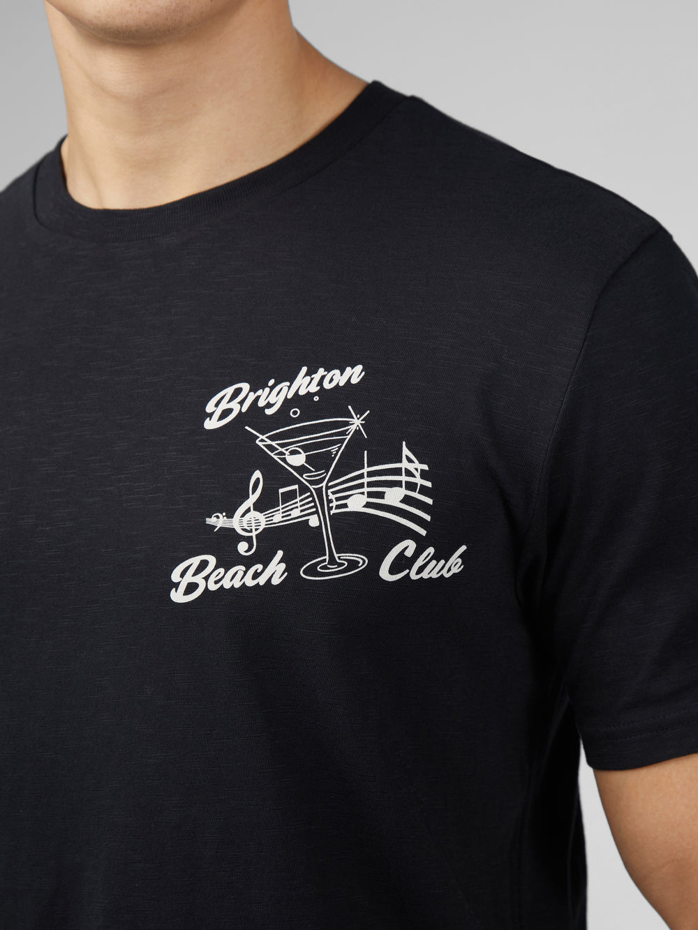 Tricko Ben Sherman Signature Brighton Beach Club Čierne | HCZJA1286