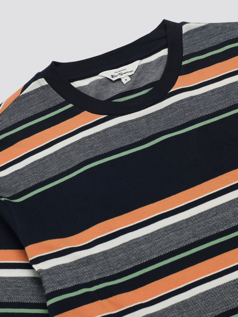 Tricko Ben Sherman Signature Engineered Stripe Námornícka Modrá | SVUBA7516